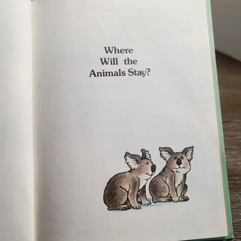 Vintage 80s 1983 Where Will The Animals Stay? Parents Magazine Children's Book